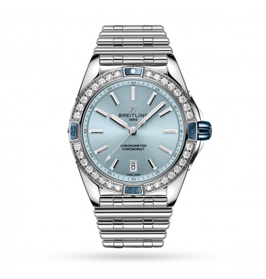 Breitling Super Chronomat Automatico 38 de pulsera de acero inoxidable azul A17356531C1A1