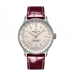 Breitling Navitimer 36 mm para mujer Cocodrilo plateado A17327211G1P1