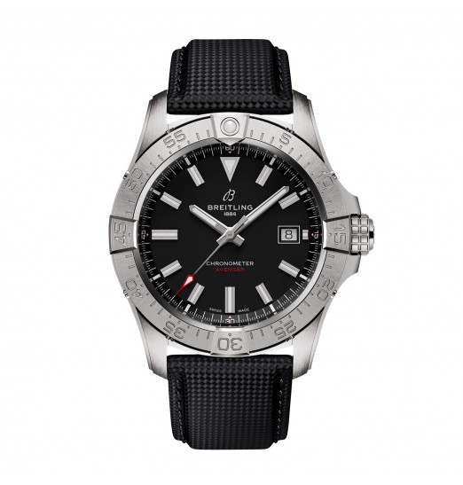 Breitling Avenger Automatico 42mm para hombre Cuero negro A17328101B1X1