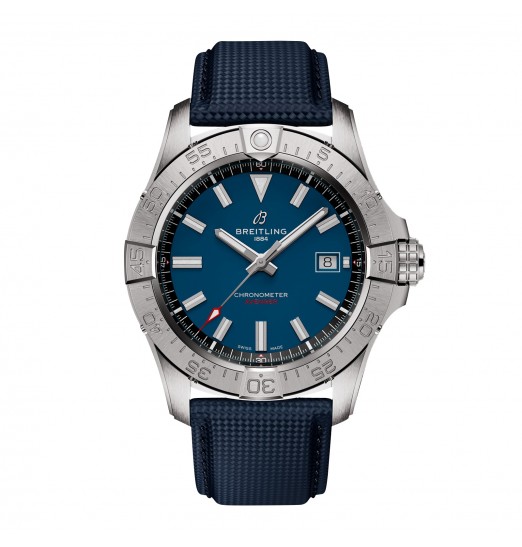 Breitling Avenger Automatico 42mm para hombre Cuero azul A17328101C1X1