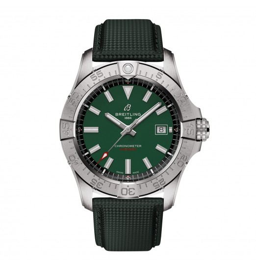 Breitling Avenger Automatico 42mm para hombre Cuero verde A17328101L1X1