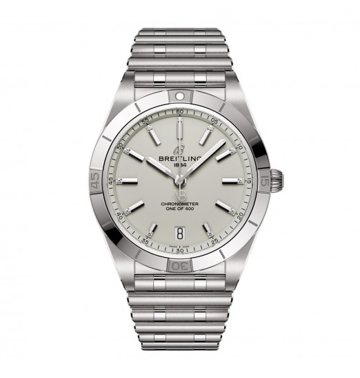 Breitling Chronomat Automatico 36 mm Victoria Beckham de mujer de edicion limitada gris paloma A103801A1G1A1
