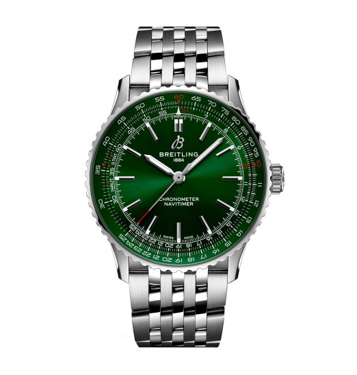 Breitling Navitimer Automatico 41mm para hombre Acero inoxidable verde A17329371L1A1