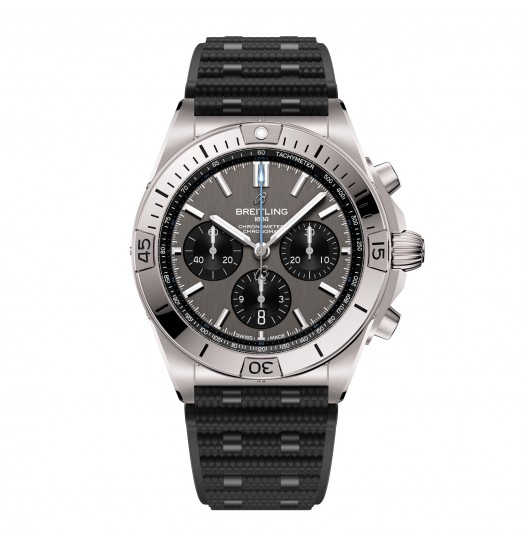 Breitling Chronomat B01 42mm para hombre Caucho gris EB0134101M1S1