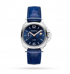 Panerai Luminor Due Luna Moonphase 38mm para mujer - Azul PAM01179