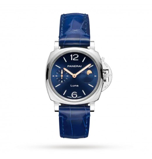 Panerai Luminor Due Luna Moonphase 38mm para mujer - Azul PAM01179