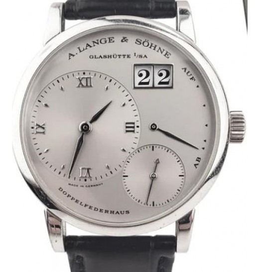 A Lange&Sohne Lange 1 'Kleine 1' romano plateado mecanico de platino de 36 mm 111.025 réplica de reloj