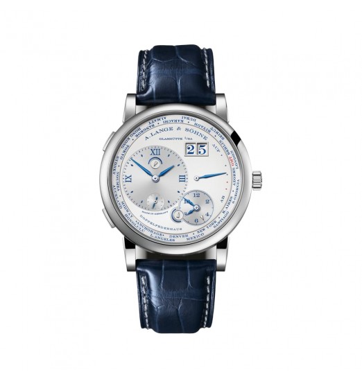 A Lange&Sohne LANGE 1 TIMEZONE 25 Aniversario Oro blanco 18 quilates 116.066 réplica de reloj