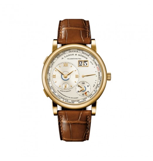 A Lange&Sohne Lange 1 Zona horaria Oro amarillo / Champan 136.021 réplica de reloj