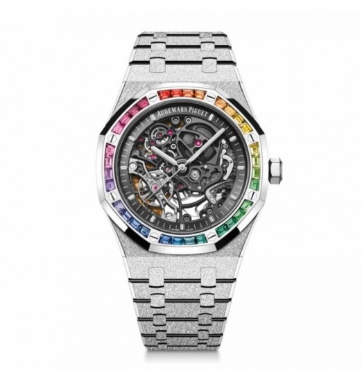 Audemars Piguet Royal Oak Frosted Gold Rueda de equilibrio doble calada 15412BC.YG.1224BC.03 réplica de reloj
