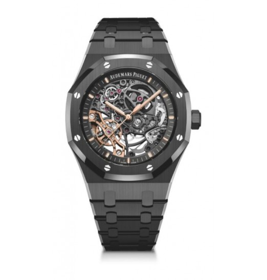 Audemars Piguet Royal Oak 41 Rueda de equilibrio doble calada Ceramica negra 15416CE.OO.1225CE.01 réplica de reloj