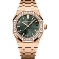 Audemars Piguet Royal Oak Automatico RosaOro 37 mm Esfera caqui Diamante 15551OR.ZZ.1356OR.03 réplica de reloj