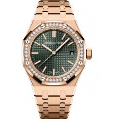 Audemars Piguet Royal Oak Automatico RosaOro 37 mm Esfera caqui Diamante 15551OR.ZZ.1356OR.03 réplica de reloj Audemars Piguet Royal Oak Automatico RosaOro 37 mm Esfera caqui Diamante 15551OR.ZZ.1356OR.03 réplica de reloj