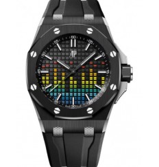 Audemars Piguet Royal Oak Offshore Selfwinding-Music Edition Ceramica 43 mm Esfera negra 15600CE.OO.A002CA.01 réplica de reloj
