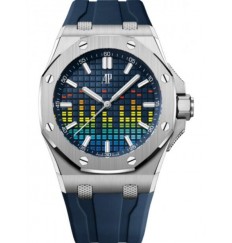 Audemars Piguet Royal Oak Offshore Selfwinding-Music Edition Titanio 43 mm Esfera azul 15600TI.OO.A343CA.01 réplica de reloj