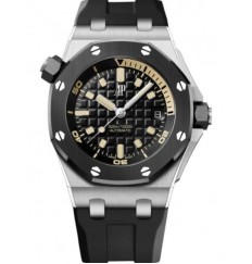 Audemars Piguet Royal Oak Offshore Diver oro blanco 42 mm esfera negra 15720CN.OO.A002CA.01 - A ESTRENAR réplica de reloj