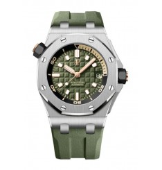 Audemars Piguet Royal Oak Offshore Diver Acero inoxidable Verde 15720ST.OO.A052CA.01 réplica de reloj Audemars Piguet Royal Oak Offshore Diver Acero inoxidable Verde 15720ST.OO.A052CA.01 réplica de reloj