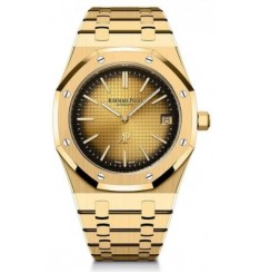 Audemars Piguet Royal Oak Jumbo Extra-Thin Oro amarillo 39 mm Esfera amarilla ahumada 16202BA.OO.1240BA.01 réplica de reloj Audemars Piguet Royal Oak Jumbo Extra-Thin Oro amarillo 39 mm Esfera amarilla ahumada 16202BA.OO.1240BA.01 réplica de reloj