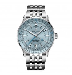 Breitling Navitimer Automatico GMT 41mm para hombre Acero inoxidable azul claro A32310171C1A1 réplica de reloj
