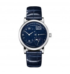 A. Lange & Sohne Little Lange 1 fase lunar esfera azul 182.086 réplica de reloj