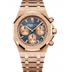 Audemars Piguet Royal Oak Frosted Gold Automatico Cronografo Oro rosa 41 mm Azul 26239OR.GG.1224OR.01 réplica de reloj Audemars Piguet Royal Oak Frosted Gold Automatico Cronografo Oro rosa 41 mm Azul 26239OR.GG.1224OR.01 réplica de reloj