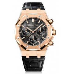 Audemars Piguet Piguet Royal Oak Automatico Cronografo Oro rosa 41 mm Esfera negra 26240OR.OO.D002CR.01 réplica de reloj