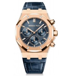 Audemars Piguet Royal Oak Automatico Cronografo Oro rosa 41 mm Esfera azul 26240OR.OO.D315CR.01 réplica de reloj