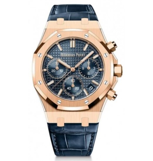 Audemars Piguet Royal Oak Automatico Cronografo Oro rosa 41 mm Esfera azul 26240OR.OO.D315CR.01 réplica de reloj