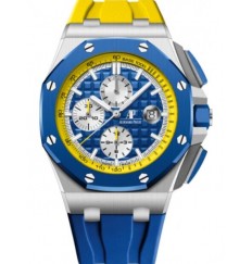 Audemars Piguet Royal Oak Offshore Automatico Cronografo Bandera de Ucrania Acero inoxidable Azul/Amarillo marcar 26400SO.OO.A057CA.01 réplica de reloj