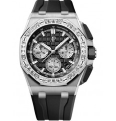 Audemars Piguet Royal Oak Offshore Automatico Cronografo Oro Blanco Diamante Bisel Negro Dial 43mm 26424BC.ZZ.D002CA.01 réplica de reloj