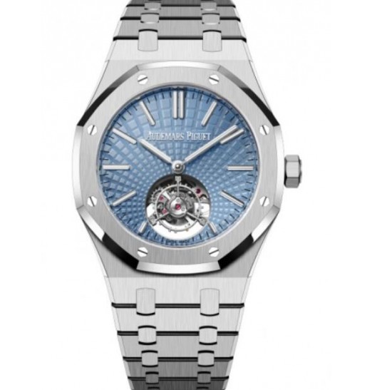 Audemars Piguet Royal Oak Automatico Tourbillon Volador Platino 41mm Azul Claro 26530PT.OO.1220PT.01 réplica de reloj Audemars Piguet Royal Oak Automatico Tourbillon Volador Platino 41mm Azul Claro 26530PT.OO.1220PT.01 réplica de reloj