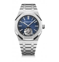 Audemars Piguet Royal Oak Auto-Winding Flying Tourbillon Acero inoxidable Azul 26530ST.OO.1220ST.01 réplica de reloj