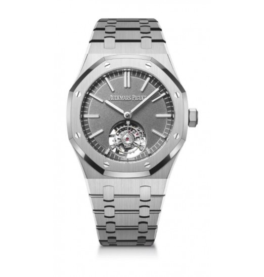 Tourbillon volante automatico Audemars Piguet Royal Oak gris titanio 26530TI.OO.1220TI.01 réplica de reloj