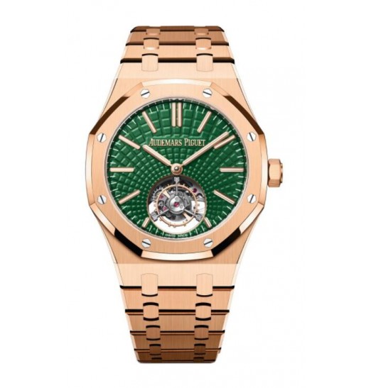 Audemars Piguet Royal Oak Auto-Winding Flying Tourbillon Rosa Oro Verde 26533OR.OO.1220OR.01 réplica de reloj
