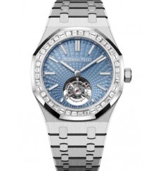 Audemars Piguet Royal Oak Automatico Tourbillon Volador Platino 41mm Azul Claro 26535PT.ZZ.1220PT.01 réplica de reloj