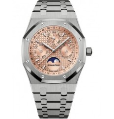 Audemars Piguet Royal Oak Calendario Perpetuo Titanio 41mm Rosa Salmon 26615TI.OO.1220TI.01 réplica de reloj