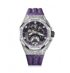 Audemars Piguet Royal Oak Concept Black Panther Flying Tourbillon Oro blanco 26623BC.GG.D077CA.01 réplica de reloj