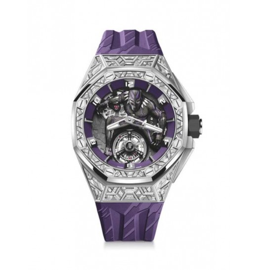 Audemars Piguet Royal Oak Concept Black Panther Flying Tourbillon Oro blanco 26623BC.GG.D077CA.01 réplica de reloj