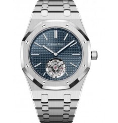 Audemars Piguet Royal Oak Automatico Flying Tourbillion Jumbo Extra Thin 50th Anniversary Acero inoxidable 39 mm Esfera azul 26670ST.OO.1240ST.01 réplica de reloj Audemars Piguet Royal Oak Automatico Flying Tourbillion Jumbo Extra Thin 50th Anniversary Acero inoxidable 39 mm Esfera azul 26670ST.OO.1240ST.01 réplica de reloj