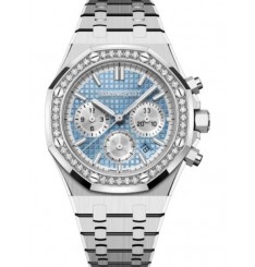Audemars Piguet Royal Oak Cronografo automatico Acero inoxidable 38 mm Diamante azul claro 26715ST.ZZ.1356ST.01 réplica de reloj Audemars Piguet Royal Oak Cronografo automatico Acero inoxidable 38 mm Diamante azul claro 26715ST.ZZ.1356ST.01 réplica de reloj