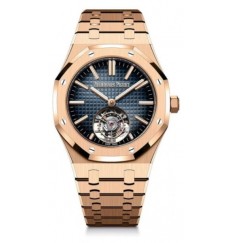 Audemars Piguet Royal Oak Automatico Flying Tourbillion Oro rosa 41 mm Azul 26730OR.OO.1320OR.01 réplica de reloj