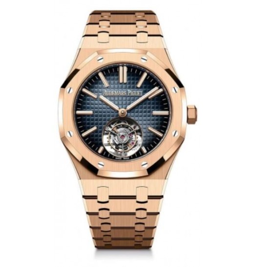 Audemars Piguet Royal Oak Automatico Flying Tourbillion Oro rosa 41 mm Azul 26730OR.OO.1320OR.01 réplica de reloj