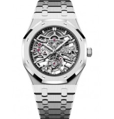 Audemars Piguet Royal Oak Automatico Tourbillon Volante Acero Inoxidable 41mm Calado Skeleton 26735ST.OO.1320ST.01 réplica de reloj