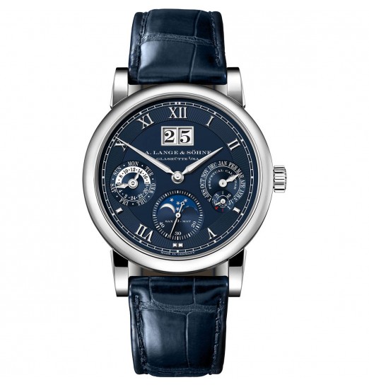 A. Lange & Sohne Langematik Perpetual Oro blanco con esfera azul 310.028 réplica de reloj A. Lange & Sohne Langematik Perpetual Oro blanco con esfera azul 310.028 réplica de reloj