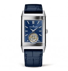 Jaeger-LeCoultre Reverso Tribute Tourbillon platino azul marcar 3926480 réplica de reloj Jaeger-LeCoultre Reverso Tribute Tourbillon platino azul marcar 3926480 réplica de reloj