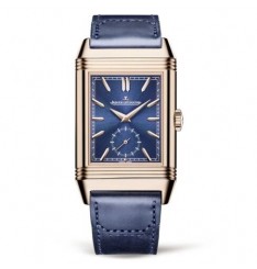 Jaeger-LeCoultre Reverso Tribute Duoface Fagliano oro rosa azul marcar 398258J réplica de reloj
