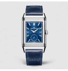 Jaeger-LeCoultre Reverso Tribute Duoface acero inoxidable esfera azul 3988482 réplica de reloj