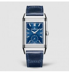 Jaeger-LeCoultre Reverso Tribute Duoface acero inoxidable esfera azul 3988482 réplica de reloj