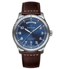 Breitling Navitimer 8 automatico dia y fecha 41 acero inoxidable esfera azul A45330101C1X2 réplica de reloj
