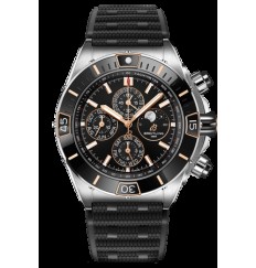 Breitling Super Chronomat Correa de caucho con esfera negra para hombre I19320251B1S1 réplica de reloj